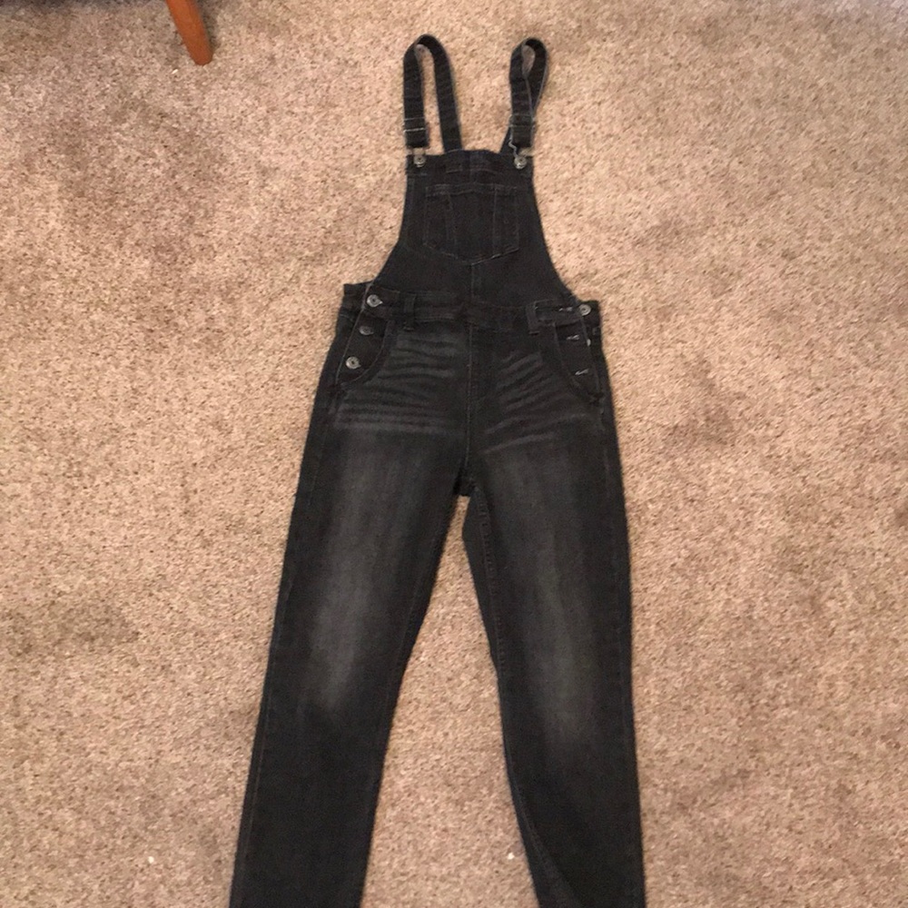 Black old navy overalls